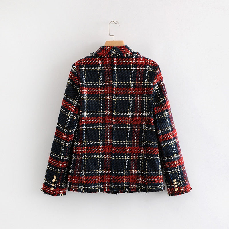 Fall Plaid Blazer