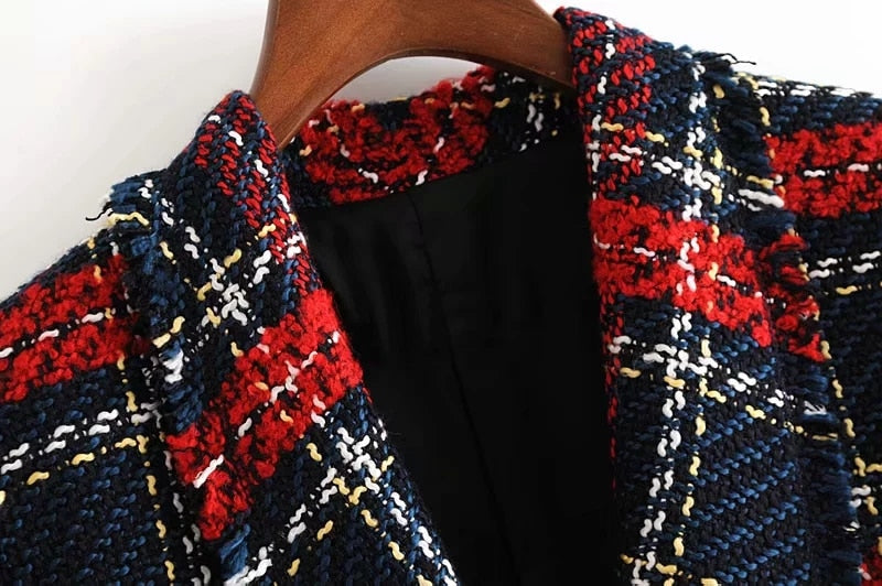 Fall Plaid Blazer