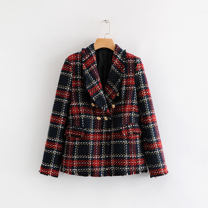 Fall Plaid Blazer