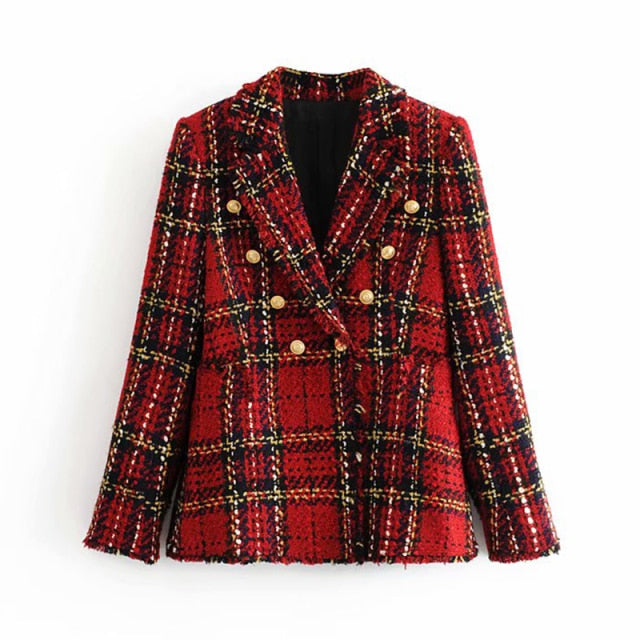 Fall Plaid Blazer