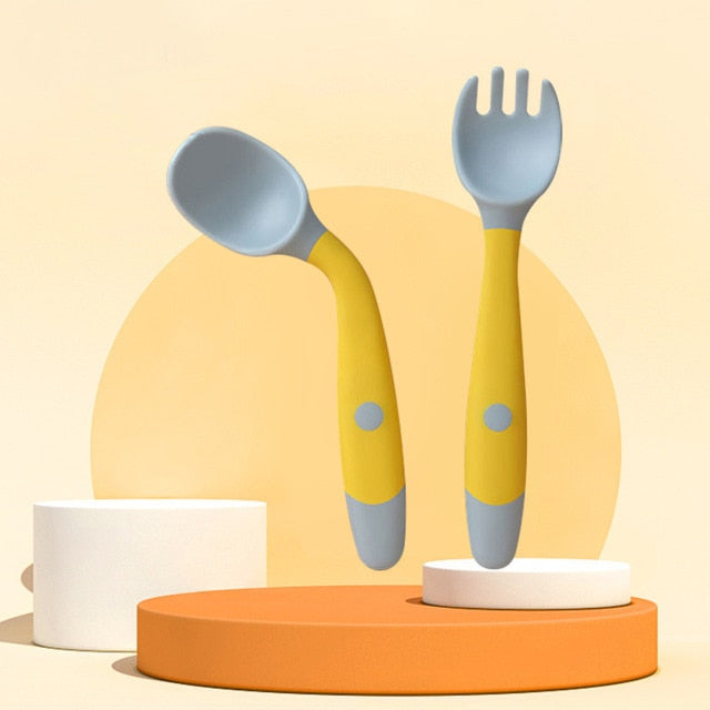 BPA-Free Flexible Silicone Baby Spoon