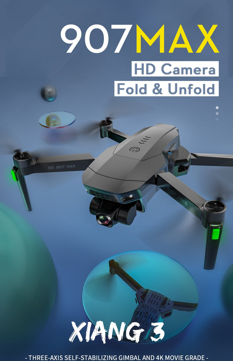 SG907 MAX Triple-Axis Drone 5G WiFi GPS 4K Camera