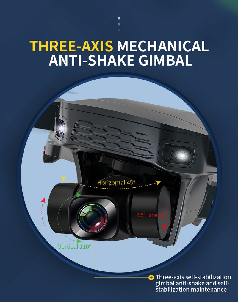 SG907 MAX Triple-Axis Drone 5G WiFi GPS 4K Camera