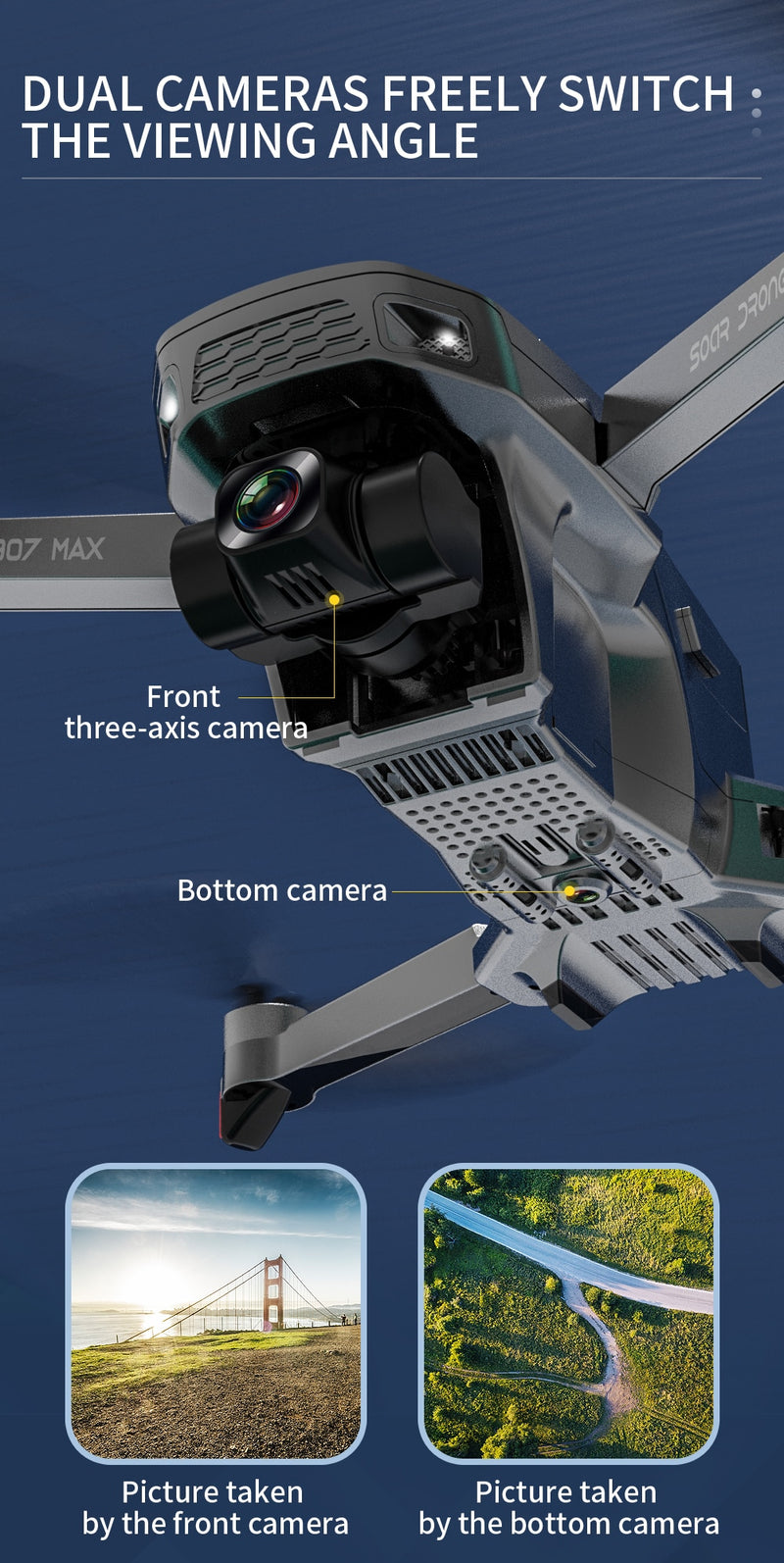 SG907 MAX Triple-Axis Drone 5G WiFi GPS 4K Camera