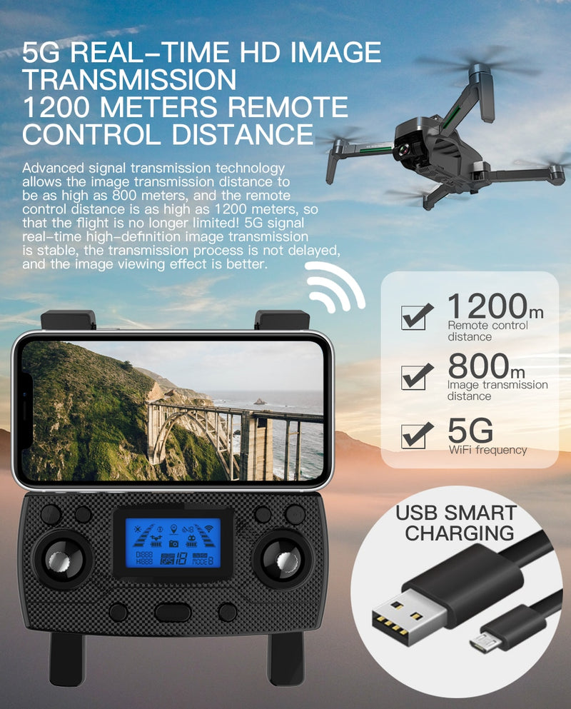 SG906 Pro 2 / SG906 MAX Triple-Axis Drone GPS WiFi 4K Camera