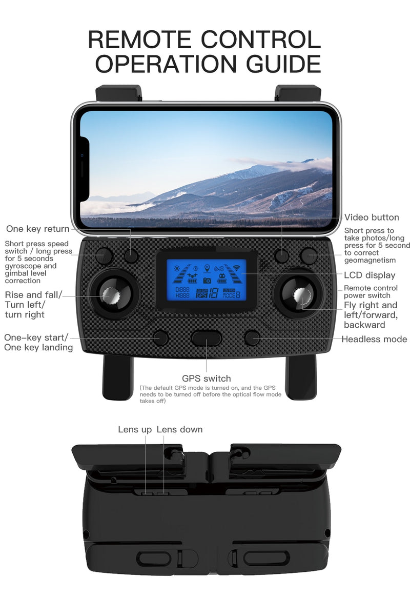 SG906 Pro 2 / SG906 MAX Triple-Axis Drone GPS WiFi 4K Camera