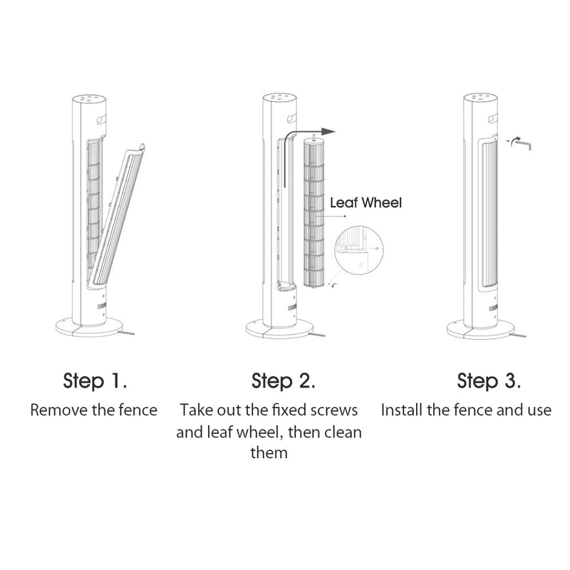 Oscillating Smart Tower Fan