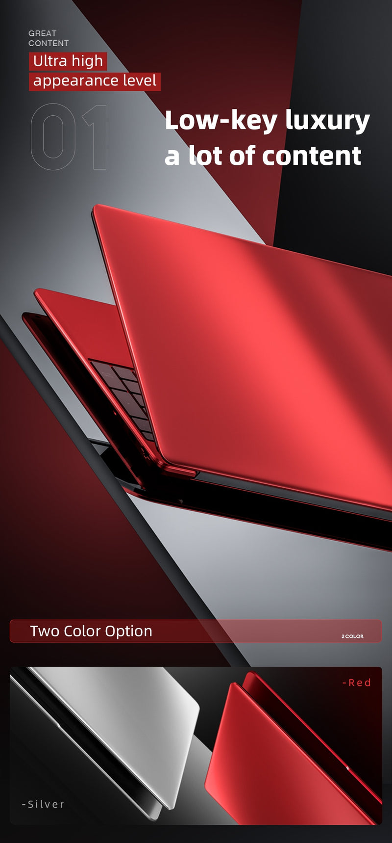 Dere MBook M10 Laptop 15.6" Intel Celeron N5095 FHD Core 12 GB ROM 256 GB, 512 GB Windows 10