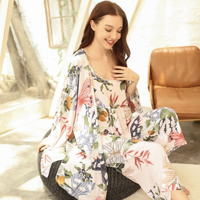 Floral Pajamas Set