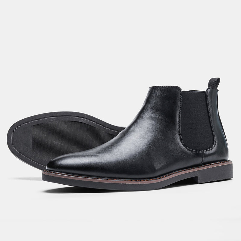 Round Toe Chelsea Boots