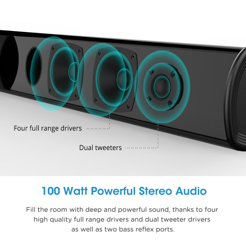 ELE Home Theater 100 W Soundbar Surround Sound