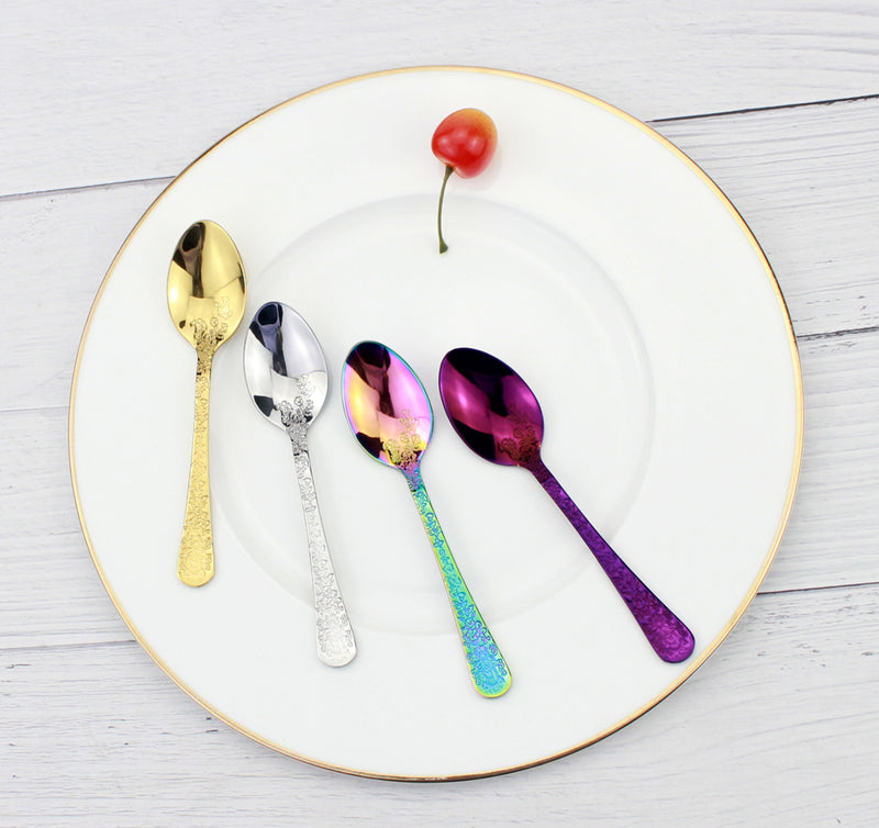 Elegant Flower Pattern Cutlery Set
