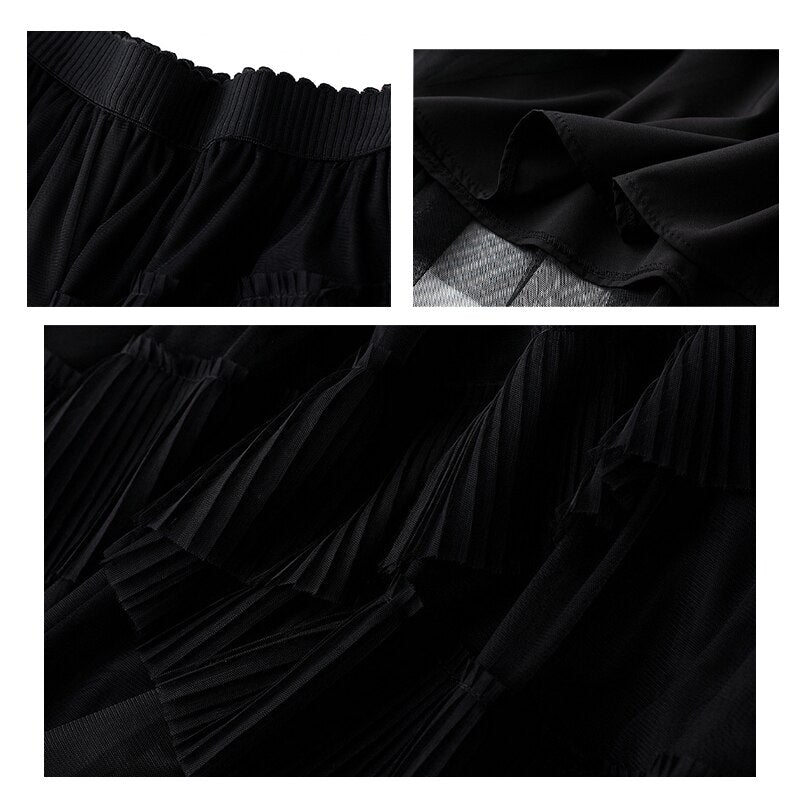 Full-Length Ruffled Skirt