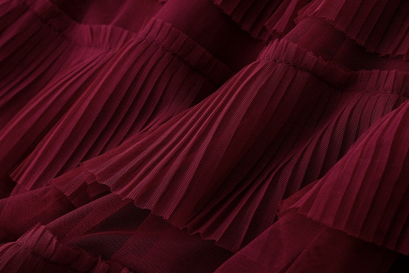 Full-Length Ruffled Skirt