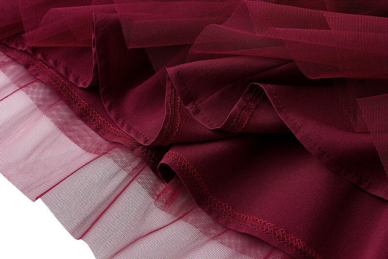 Full-Length Ruffled Skirt