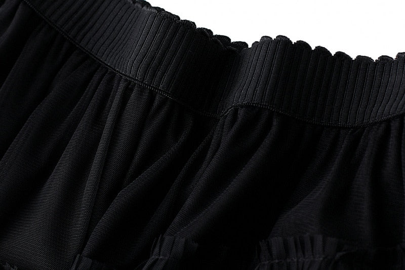 Full-Length Ruffled Skirt