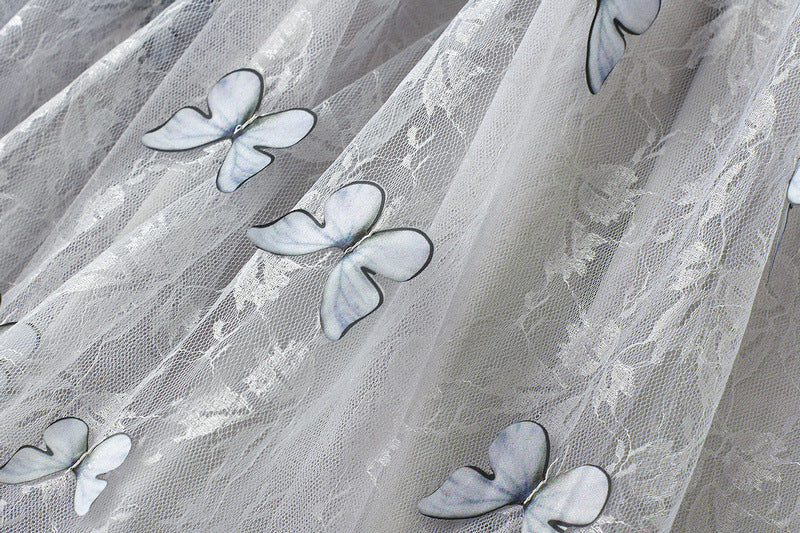 Butterfly Lace Full-Length Skirt