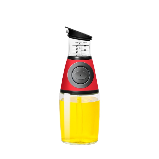 Press-and-Measure Oil and Vinegar Dispenser