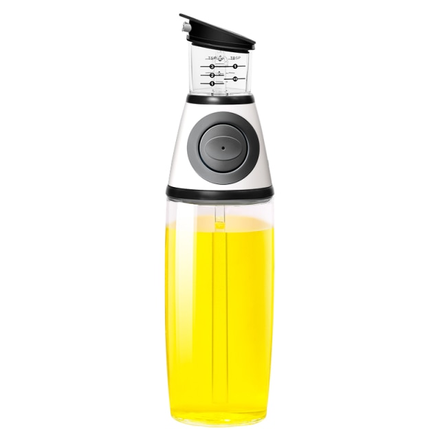 Press-and-Measure Oil and Vinegar Dispenser