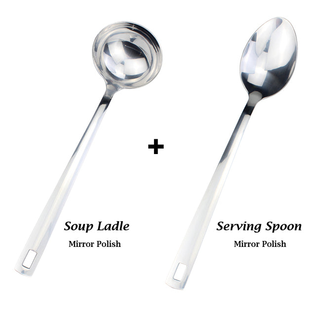 Modern Stainless Steel Kitchen Cooking Utensil Set