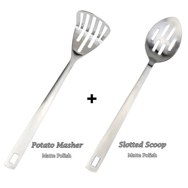 Modern Stainless Steel Kitchen Cooking Utensil Set