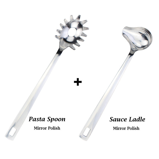 Modern Stainless Steel Kitchen Cooking Utensil Set