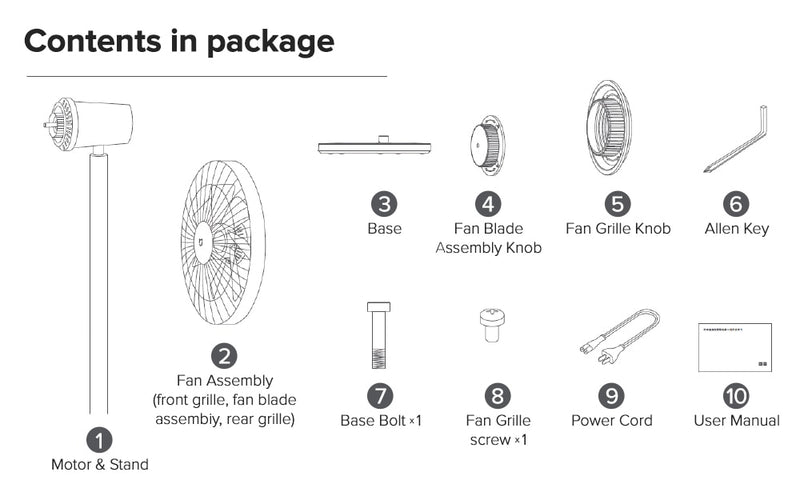 Small Standing Smart Fan