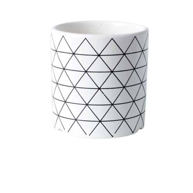 Geometric Ceramic Planter