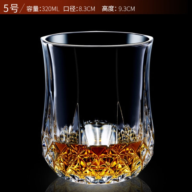 Glass Tumbler for Whiskey, Brandy, Scotch, Bourbon or Rum