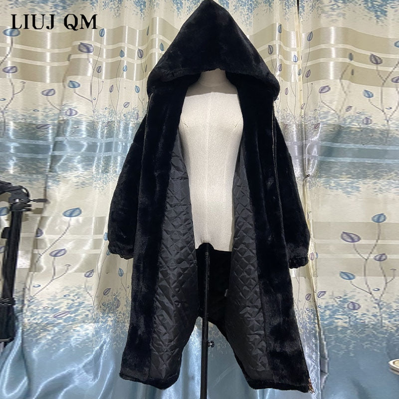 Hooded Faux-Fur Winter Coat