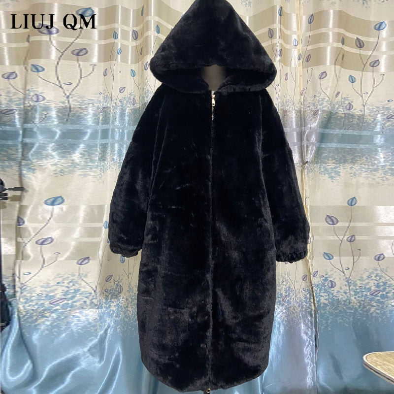 Hooded Faux-Fur Winter Coat