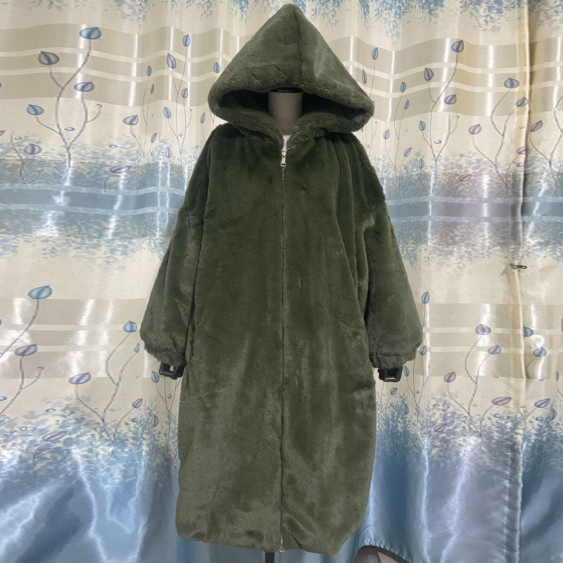 Hooded Faux-Fur Winter Coat