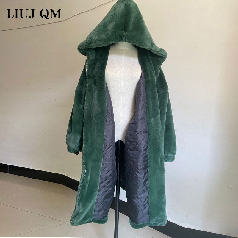 Hooded Faux-Fur Winter Coat