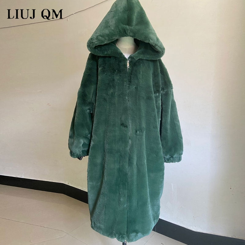 Hooded Faux-Fur Winter Coat