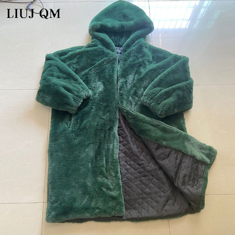 Hooded Faux-Fur Winter Coat