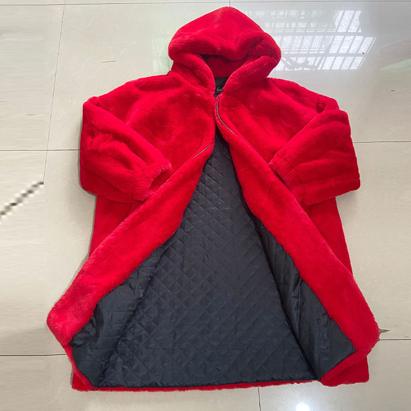 Hooded Faux-Fur Winter Coat