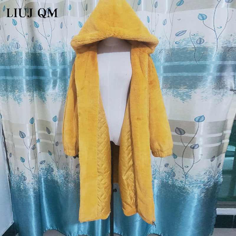 Hooded Faux-Fur Winter Coat