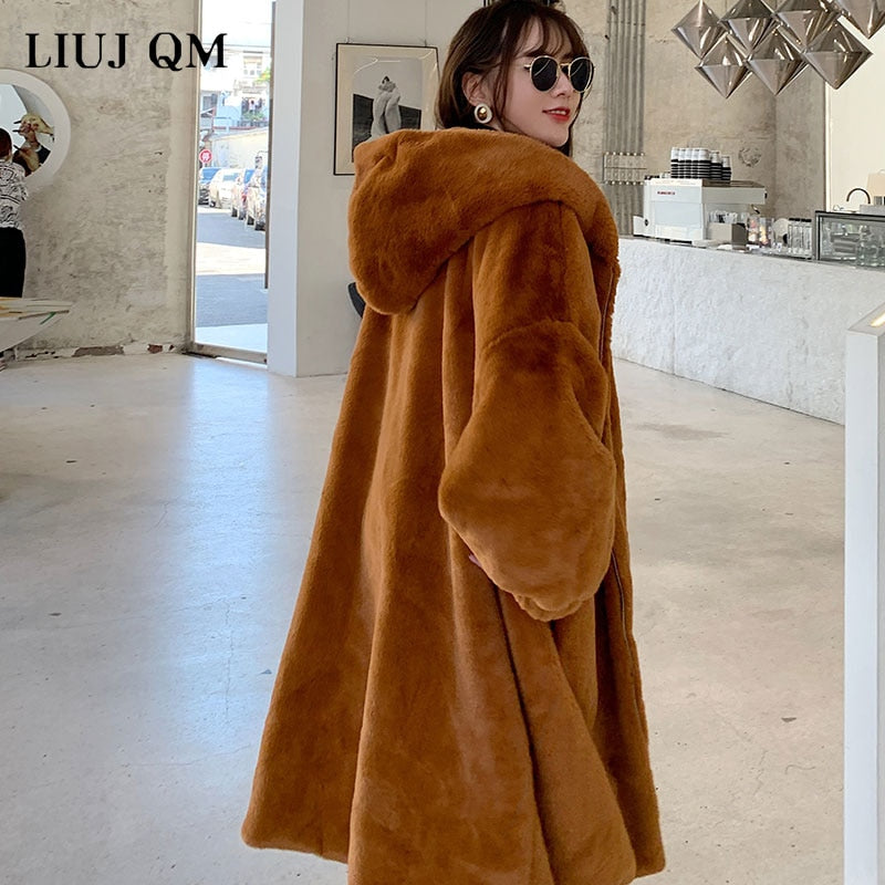 Hooded Faux-Fur Winter Coat
