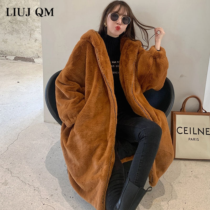 Hooded Faux-Fur Winter Coat
