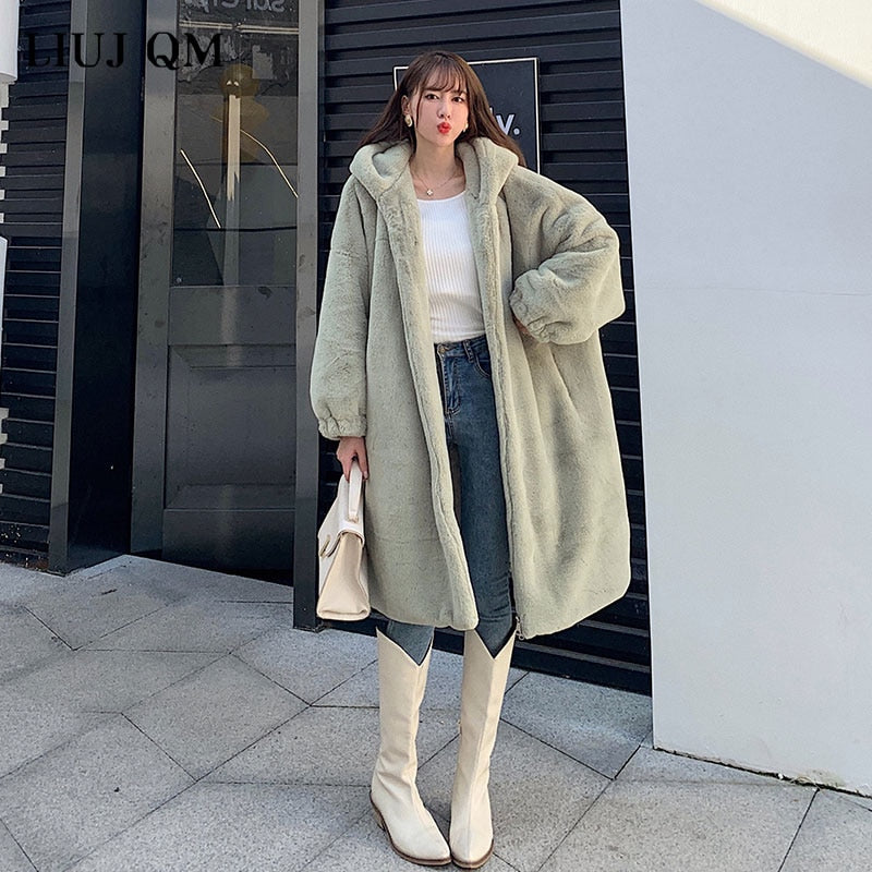 Hooded Faux-Fur Winter Coat