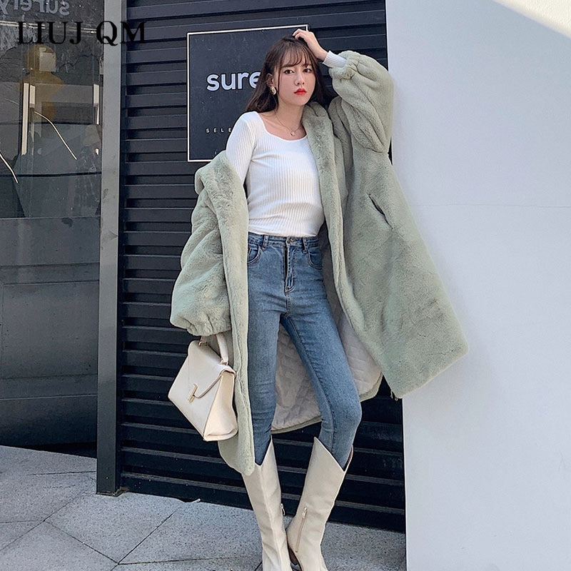 Hooded Faux-Fur Winter Coat