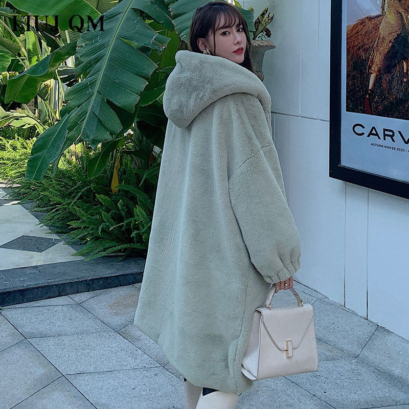 Hooded Faux-Fur Winter Coat