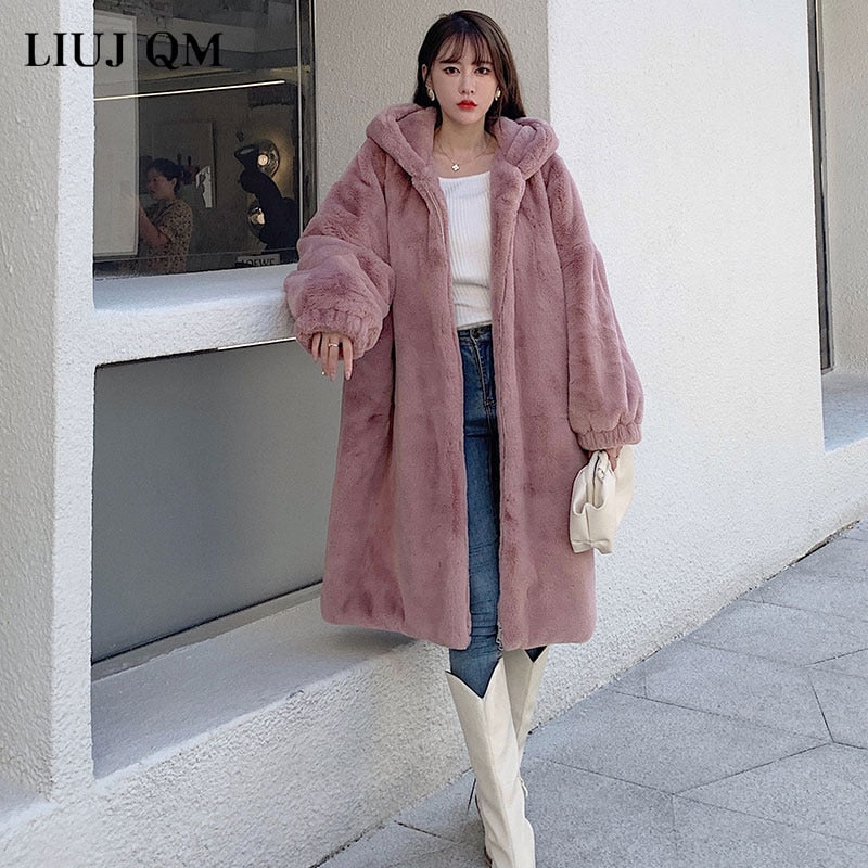 Hooded Faux-Fur Winter Coat