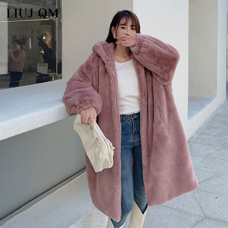 Hooded Faux-Fur Winter Coat