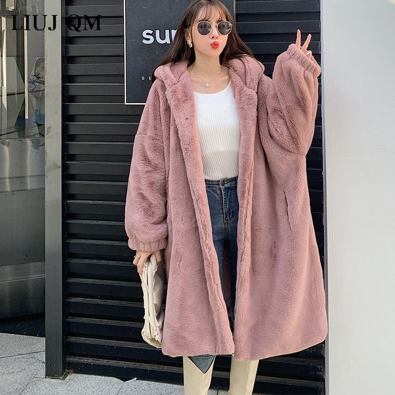 Hooded Faux-Fur Winter Coat
