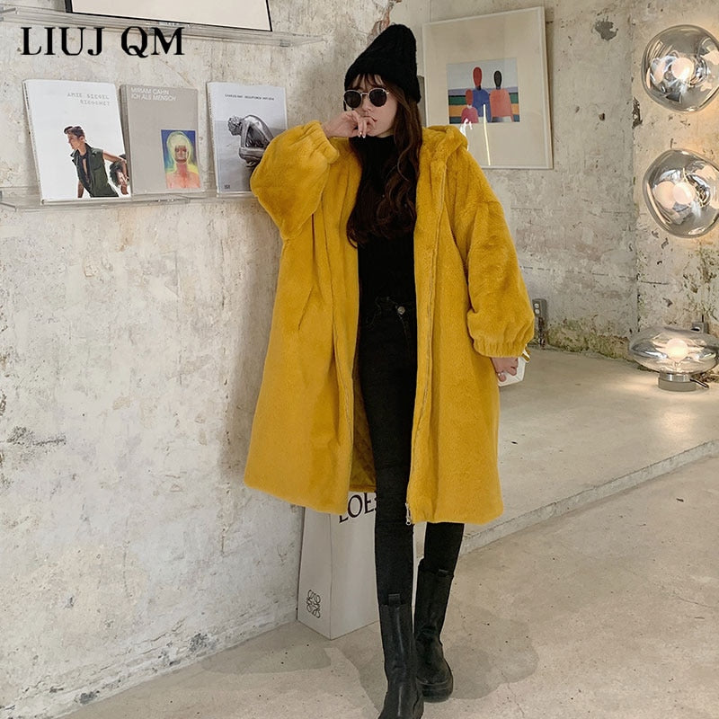 Hooded Faux-Fur Winter Coat