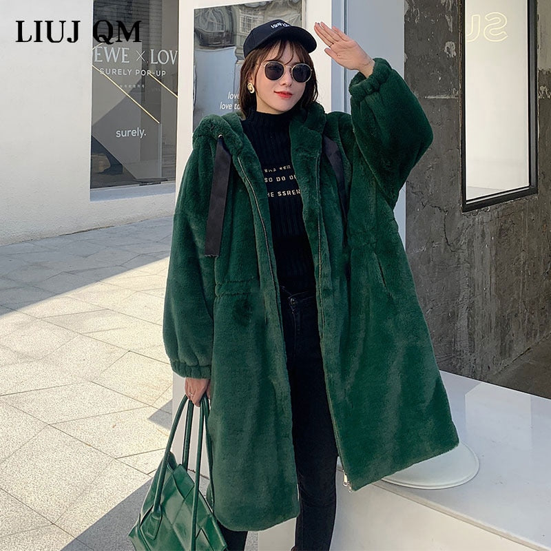 Hooded Faux-Fur Winter Coat