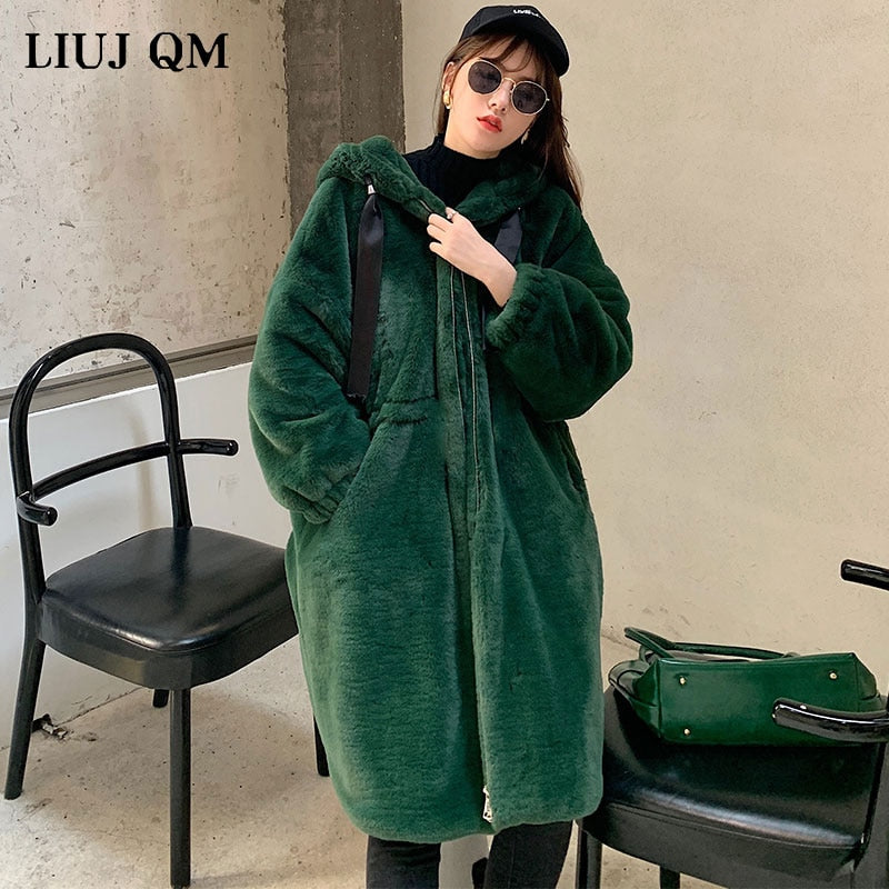 Hooded Faux-Fur Winter Coat
