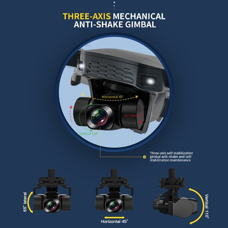 SG907 MAX Triple-Axis Drone 5G WiFi GPS 4K Camera