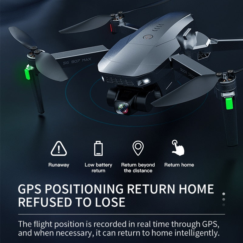 SG907 MAX Triple-Axis Drone 5G WiFi GPS 4K Camera
